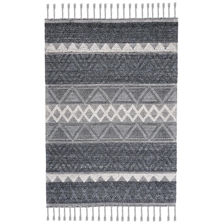 Safavieh 5 x 8 ft. Rectangle Natura Area Rug Charcoal & Ivory NAT345H-5